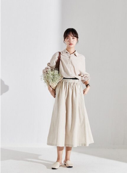 Linen Dress Weekend Escape for Summer Evenings F592